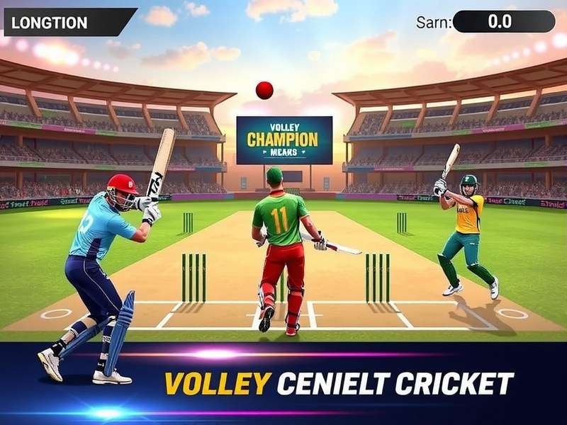 Volley Cricket Champion Gameplay Screenshot